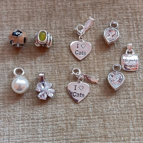 Silver Tone Bracelet Charms - Picture 2 of 6